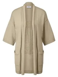 Long-Strickjacke Peter Hahn beige