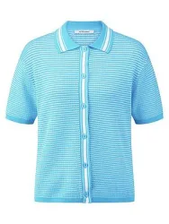 Polo-Strickjacke Peter Hahn türkis