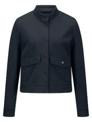 Jersey-Jacke Stehkragen BASLER blau