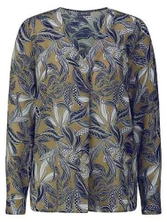 Bluse V-Ausschnitt BASLER multicolor