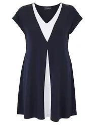 Long-Shirt 1/4-Arm Doris Streich blau
