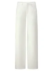 Wide Fit-Jeans Peter Hahn weiss
