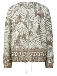 Jacke Rundhals-­Ausschnitt St. Emile multicolor