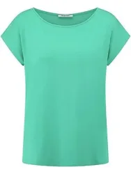 Shirt Rundhals-Ausschnitt Peter Hahn türkis