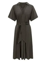 Polo-Kleid Modell Phinora Raffaello Rossi grün