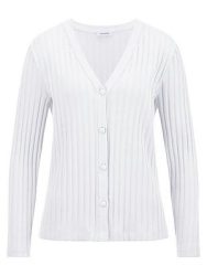 Shirtjacke V-Ausschnitt Efixelle weiss
