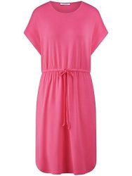Jersey-Kleid Rundhals-Ausschnitt Peter Hahn pink