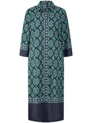 Kleid im Hemdblusen-Style Peter Hahn blau