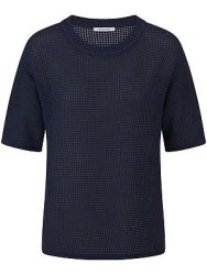 Rundhals-Pullover Peter Hahn blau