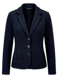 Jersey-Blazer Peter Hahn blau