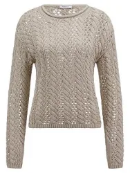 Rundhals-Pullover Peter Hahn beige