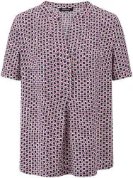 Bluse V-Öffnung Peter Hahn rot