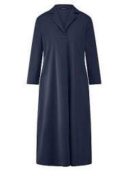 Kleid kleinem Reverskragen Peter Hahn blau