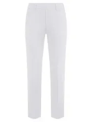 Slim Fit-7/8-Hose Peter Hahn weiss