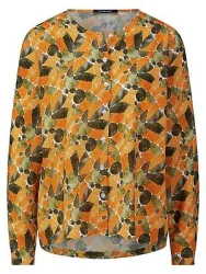 Bluse Rundhals-­Ausschnitt Peter Hahn orange