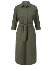 Kleid 3/4-Arm BASLER grün