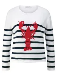 Rundhals-Pullover Peter Hahn weiss
