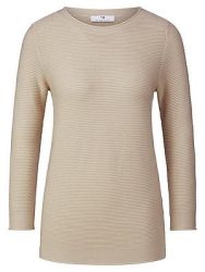 Rundhals-Pullover 3/4-Arm Peter Hahn beige