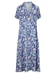 Kleid Hemdkragen St. Emile weiss