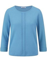 Rundhals-Pullover Peter Hahn blau