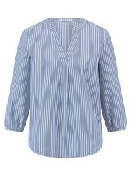 Bluse Rundhals-Ausschnitt Peter Hahn blau