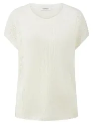 Stricktop aus 100% Leinen Peter Hahn weiss