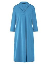 Kleid kleinem Reverskragen Peter Hahn blau
