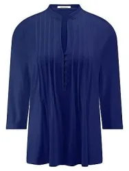 Jerseybluse Peter Hahn blau