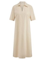 Kleid Hemdkragen Peter Hahn beige