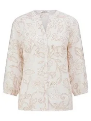 Bluse V-Öffnung Peter Hahn beige