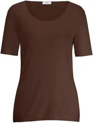 Rundhals-Shirt langem 1/2-Arm Peter Hahn braun