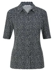 Bluse Hemdkragen Peter Hahn blau