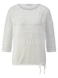Shirt U-Boot-Ausschnitt Peter Hahn weiss