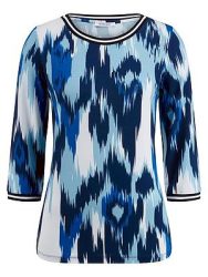 Rundhals-Shirt 3/4-Arm Peter Hahn blau