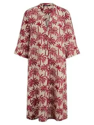Kleid Rundhals-Ausschnitt Peter Hahn beige