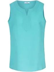 Blusen-Top aus 100% Leinen Peter Hahn blau