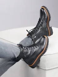 Schnür-Stiefelette Paul Green schwarz