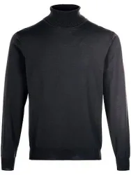 Rollkragen-Pullover Peter Hahn grau
