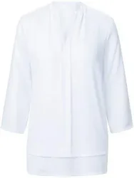 Blusen-Shirt 3/4-Arm Peter Hahn weiss