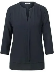 Blusen-Shirt 3/4-Arm Peter Hahn schwarz