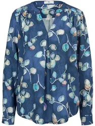 Bluse zum Schlupfen Peter Hahn blau