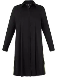 Hemdblusen-Kleid frapp schwarz