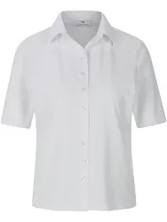 Jersey-Bluse 1/2-Arm Peter Hahn weiss