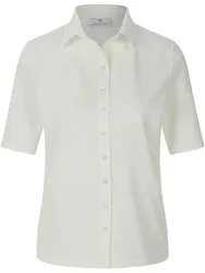 Jersey-Bluse 1/2-Arm Peter Hahn weiss