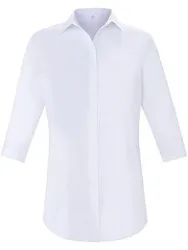 Longbluse 3/4-Arm Emilia Lay weiss
