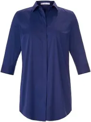 Longbluse 3/4-Arm Emilia Lay blau