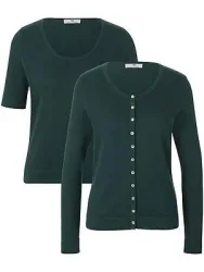 Twinset aus 100% SUPIMA®-Baumwolle Peter Hahn grün