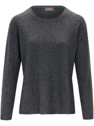Rundhals-Pullover aus Kaschmir Peter Hahn grau