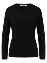 Rundhals-Pullover aus Kaschmir Peter Hahn schwarz