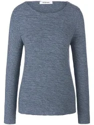 Rundhals-Pullover Peter Hahn blau